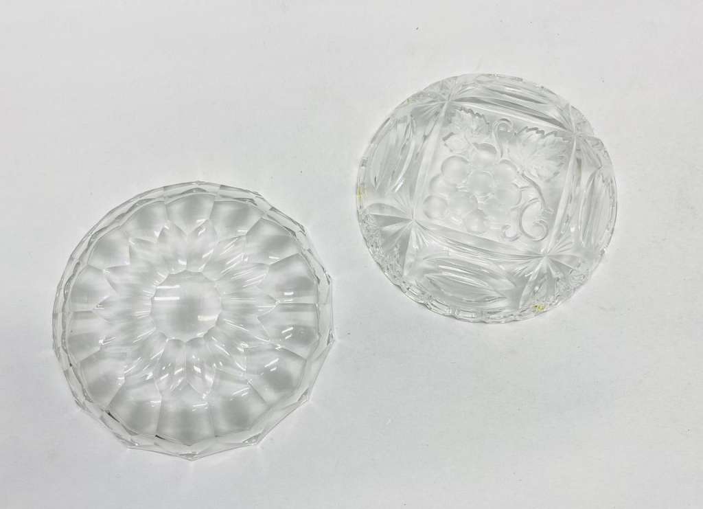 Конфетницы фруктовицы 2 шт хрусталь