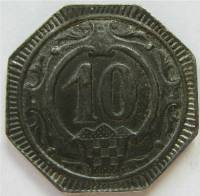 (№1918) Монета Германия 1918 год 10 Pfennig