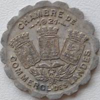 (№1921) Монета Франция 1921 год 25 Centimes