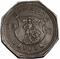 (№1917) Монета Германия 1917 год 5 Pfennig