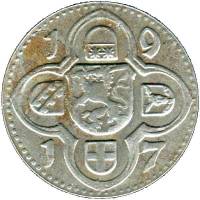 (№1917) Монета Германия 1917 год 10 Pfennig