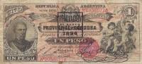 (№1888P-S1121b) Банкнота Аргентина 1888 год "1 Peso"