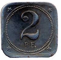 (№1918) Монета Германия 1918 год 2 Pfennig