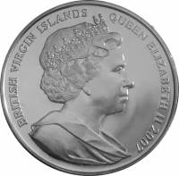 () Монета Британские Виргинские острова 2007 год 1 доллар ""   PROOF