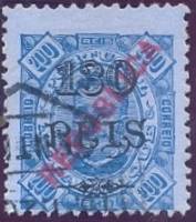 (№1915-177) Марка Мозамбик 1915 год "Король Д Карлос I Местные Надпечатки", Гашеная