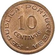 (№1948km70) Монета Ангола 1948 год 10 Centavos (300 лет. Революции 1648)