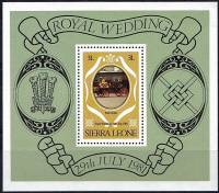 (№1981-4) Блок марок Сьерра-Леоне 1981 год "Королевский Ландау", Гашеный