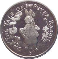 (2004) Монета Британские Виргинские острова 2004 год 1 доллар "Кролик Питер"  Медь-Никель  PROOF