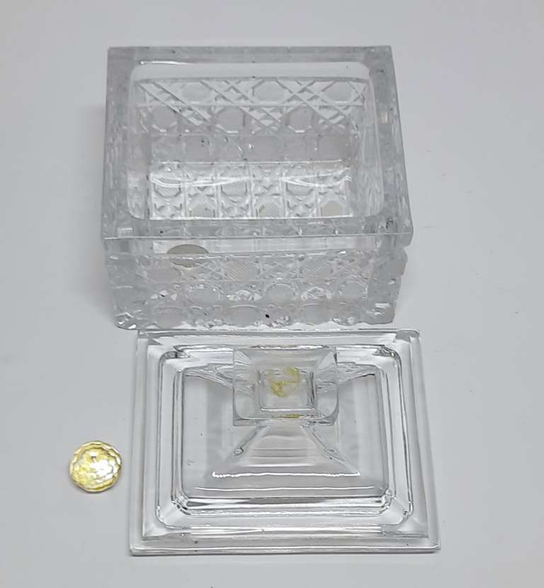 Шкатулка хрустальная, СССР (сост. на фото)