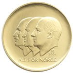 (№2005km477) Монета Норвегия 2005 год 1,500 Kroner (100-летию Независимости)