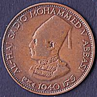 (№1940y12) Монета Индия 1940 год frac12; Pice