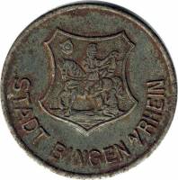 (№1919) Монета Германия 1919 год 50 Pfennig