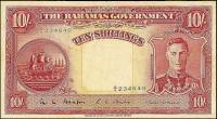 (№1936P-10b) Банкнота Багамские острова 1936 год "10 Shillings"