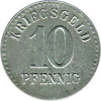 (№1918) Монета Германия 1918 год 10 Pfennig