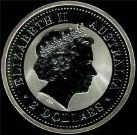 () Монета Австралия 2000 год 2 доллара ""   Биметалл (Серебро - Ниобиум)  UNC
