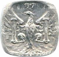 (№1917) Монета Франция 1917 год 10 Centimes