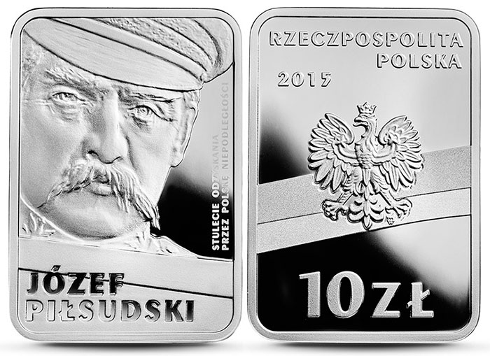 Польский Нацбанк выпустил две новые монеты с изображением маршала Юзефа Пилсудского. Они пополнили серию "Век независимости Польши".
