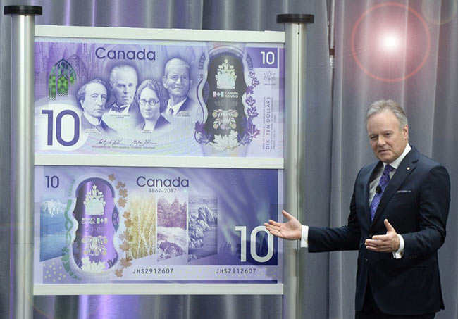 В Канаде презентовали новую банкноту