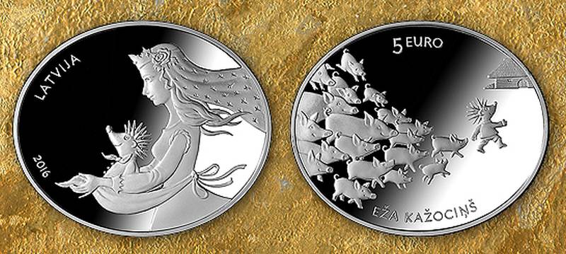 В Литве выпущены овальные серебряные евро