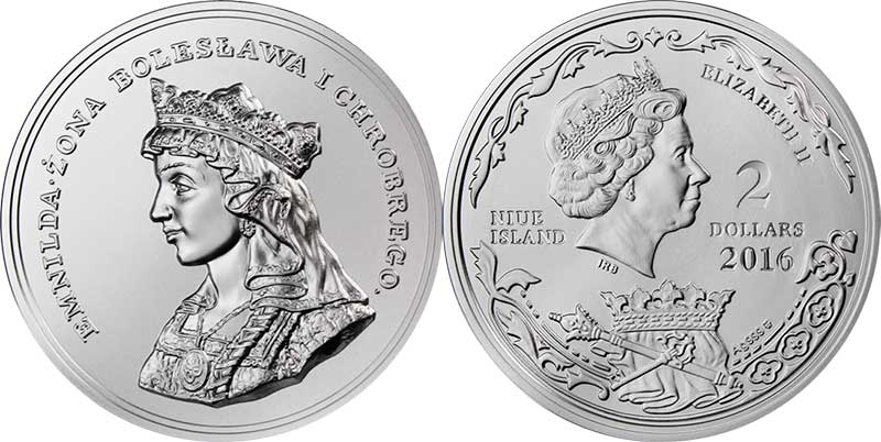 Выпущена монета с портретом польской королевы
