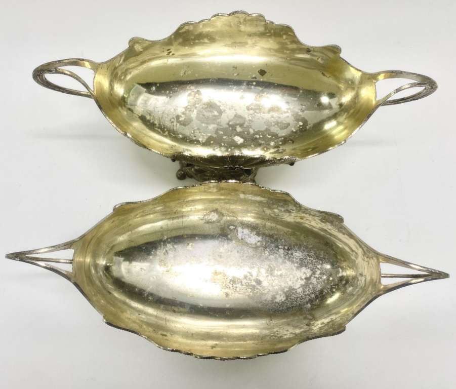 Фруктовницы конфетницы металл филигрань 2шт