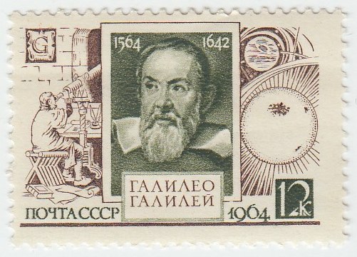1964-180 Марка СССР Галилео Галилей   400 лет рождения II O