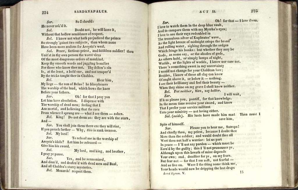 Книга &quot;Сочинения лорда Байрона&quot; 1842 Том 5 Лейпциг Твёрдая обл. 438 с. Без илл.