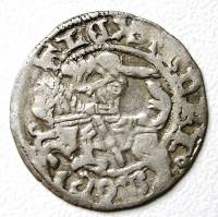(№1496) Монета Литва 1496 год frac12; Groat (1/2 Grascaron)