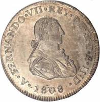 (№1808km2) Монета Гондурас 1808 год 2 Reales