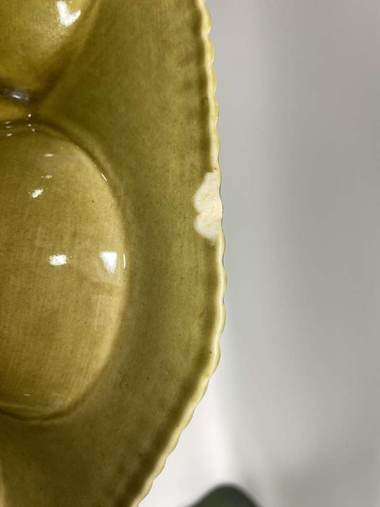 Блюдо Пасхальное керамика Стройфаянс СССР есть скол 