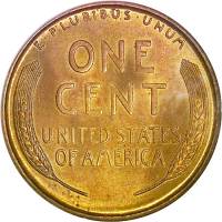 (1957) Монета США 1957 год 1 цент   100-летие Авраама Линкольна, Пшеничный цент Медно-Оловянно-Цинко