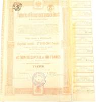 Банкнота Акция в 100 франков 1920 год (№145498)  "Донецкий стекольный завод в Сантуриновке" 