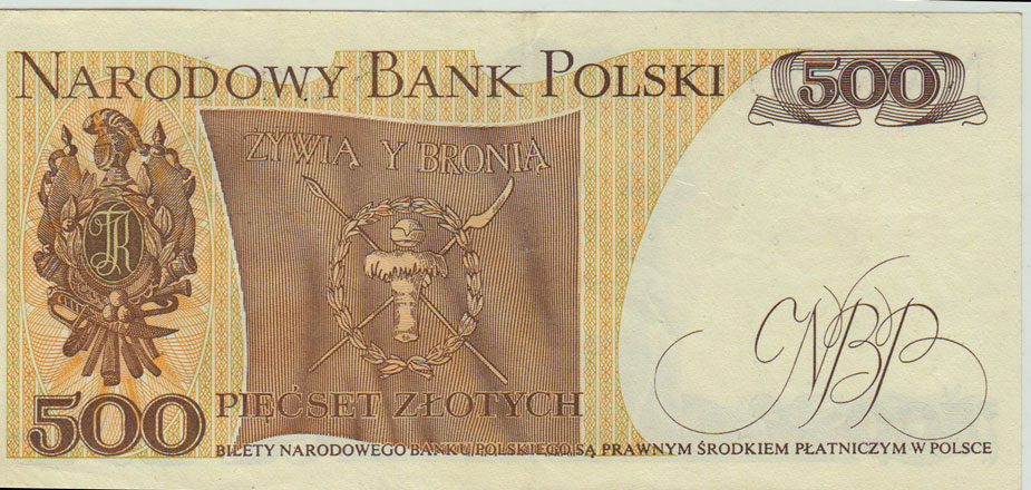 (1982) Банкнота Польша 1982 год 500 злотых &quot;Тадеуш Костюшко&quot;   XF
