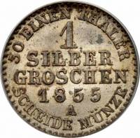 () Монета Германия (Империя) 1853 год 1  ""   Биметалл (Серебро - Ниобиум)  UNC