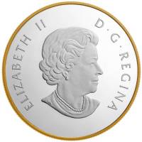 () Монета Канада 2017 год 25 центов ""  Биметалл (Серебро - Ниобиум)  AU