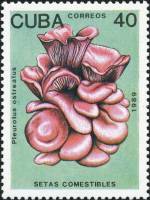 (1989-010) Марка Куба "Вешенки обыкновенные (1)"    Съедобные грибы III Θ
