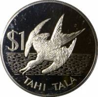 () Монета Токелау 1981 год 1  ""   Биметалл (Серебро - Ниобиум)  UNC