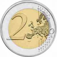 (2010) Монета Австрия 2010 год 2 евро  2. Новая карта ЕС Биметалл  UNC
