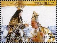 (№2006-2120) Марка Перу 2006 год "Визиты Папы Римского Иоанна Павла II", Гашеная