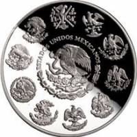 () Монета Мексика 2007 год 20  ""   Биметалл (Серебро - Ниобиум)  AU