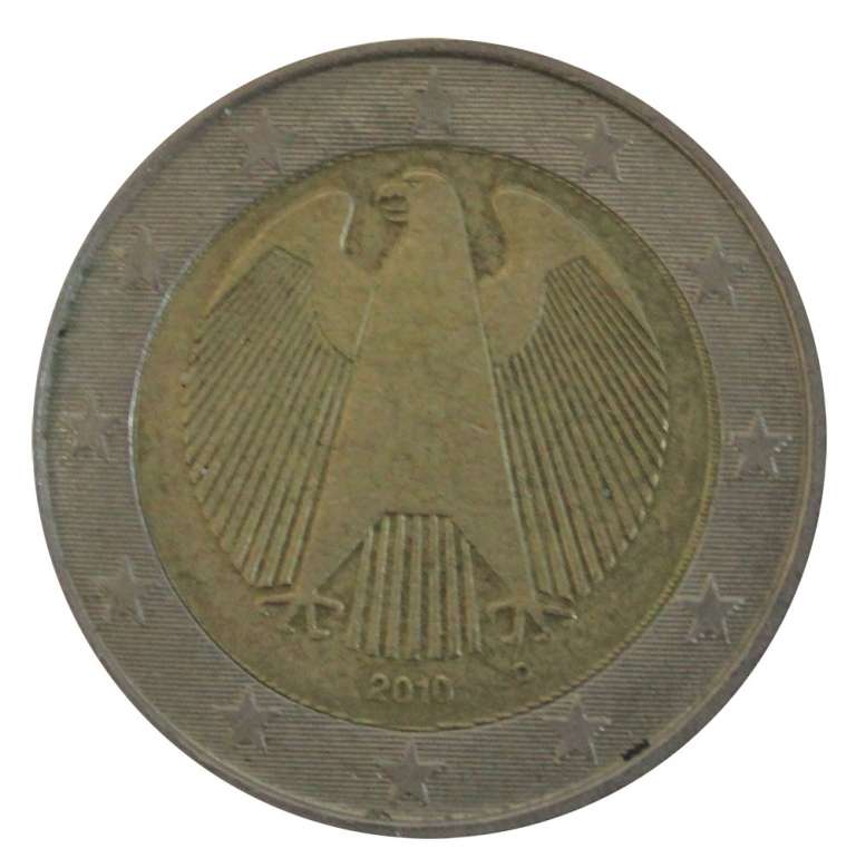 (2010) Монета Германия 2010 год 2 евро  2. Новая карта ЕС. Двор D  VF