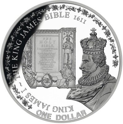 (№2010) Монета Фиджи 2010 год 1 Dollar (Яков I - английский перевод Библии)