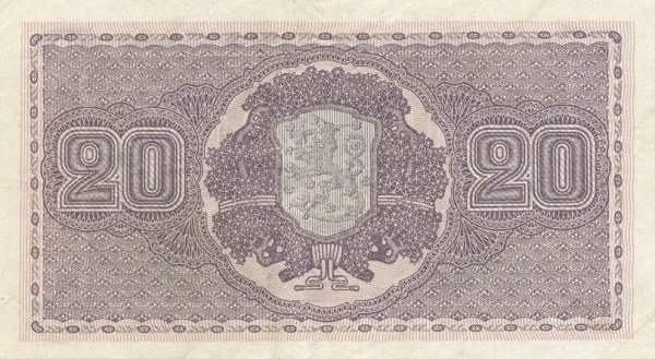 (1922) Банкнота Финляндия 1922 год 20 марок    UNC