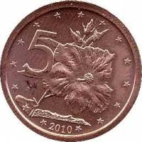 (№2010km758) Монета Острова Кука 2010 год 5 Cents