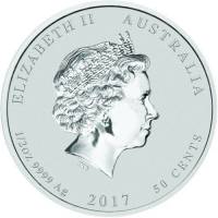 () Монета Австралия 2017 год 50 центов ""  Биметалл (Серебро - Ниобиум)  PROOF