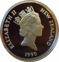 (№1990km74a) Монета Новая Зеландия 1990 год 20 Cents (150 лет договор Вайтанги)