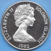 () Монета Соломоновы Острова 1982 год 5 долларов ""   UNC