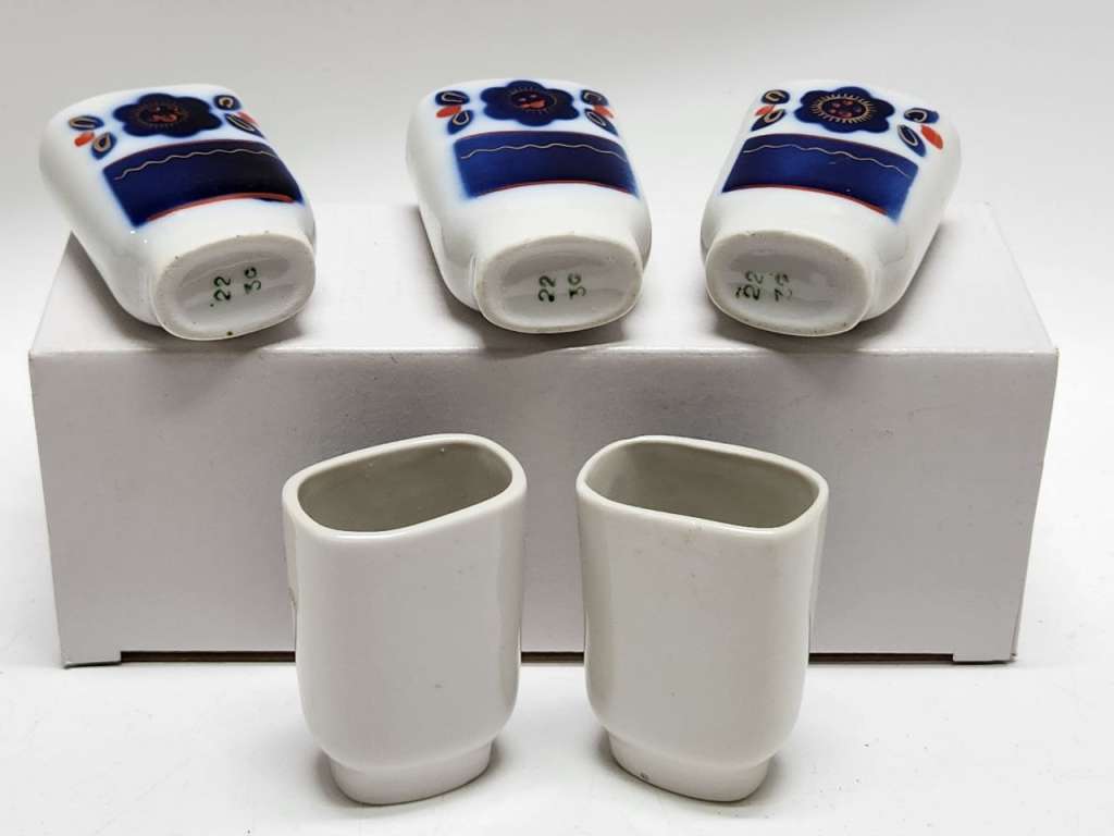 Стопки фарфоровые Городница 5 шт