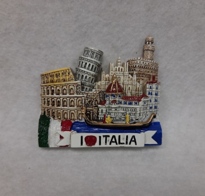 Сувенирный магнит &quot;ITALIA&quot; (состояние на фото)