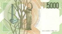 Банкнота Италия 1985 год 5 000 лир Винченцо Беллини   UNC